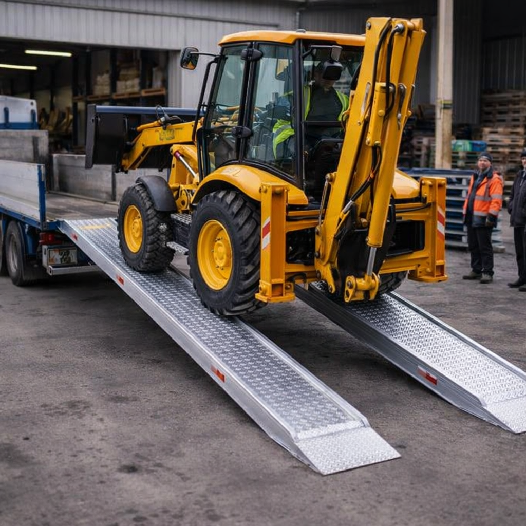 Aluminium Loading Ramps – 4000x510mm – 6320kg Capacity – Industrial Use