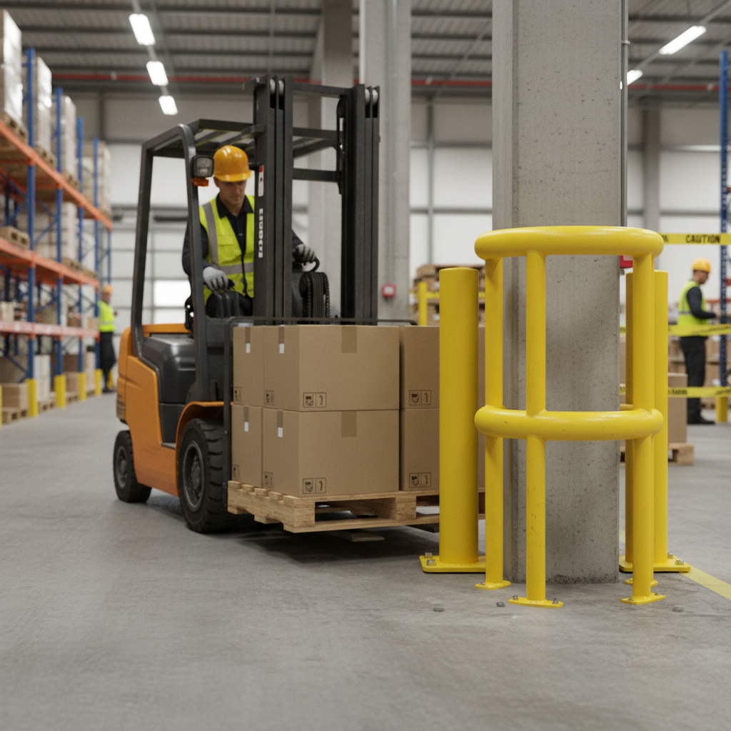 Premium 360° Circular Column Protector for Infrastructure - Heavy-Duty and Easy Installation | Barriers Co