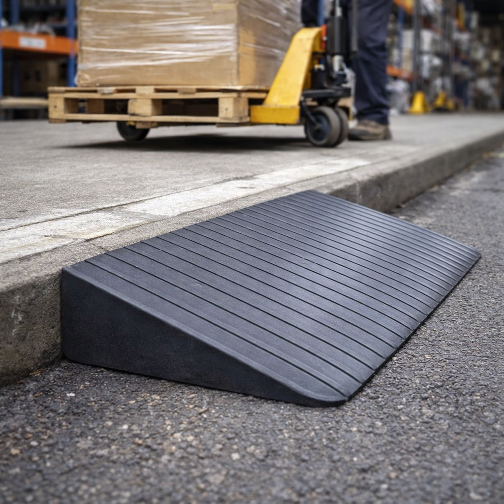Rubber Kerb Ramp – Up To 100mm – 1000kg Capacity – Mobility Scooter