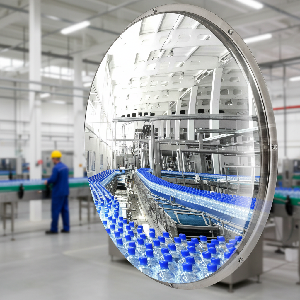 Premium Stainless Steel Industrial Mirror for High-Temperature Environments - Adjustable Mounting Kit and... | Barriers Co