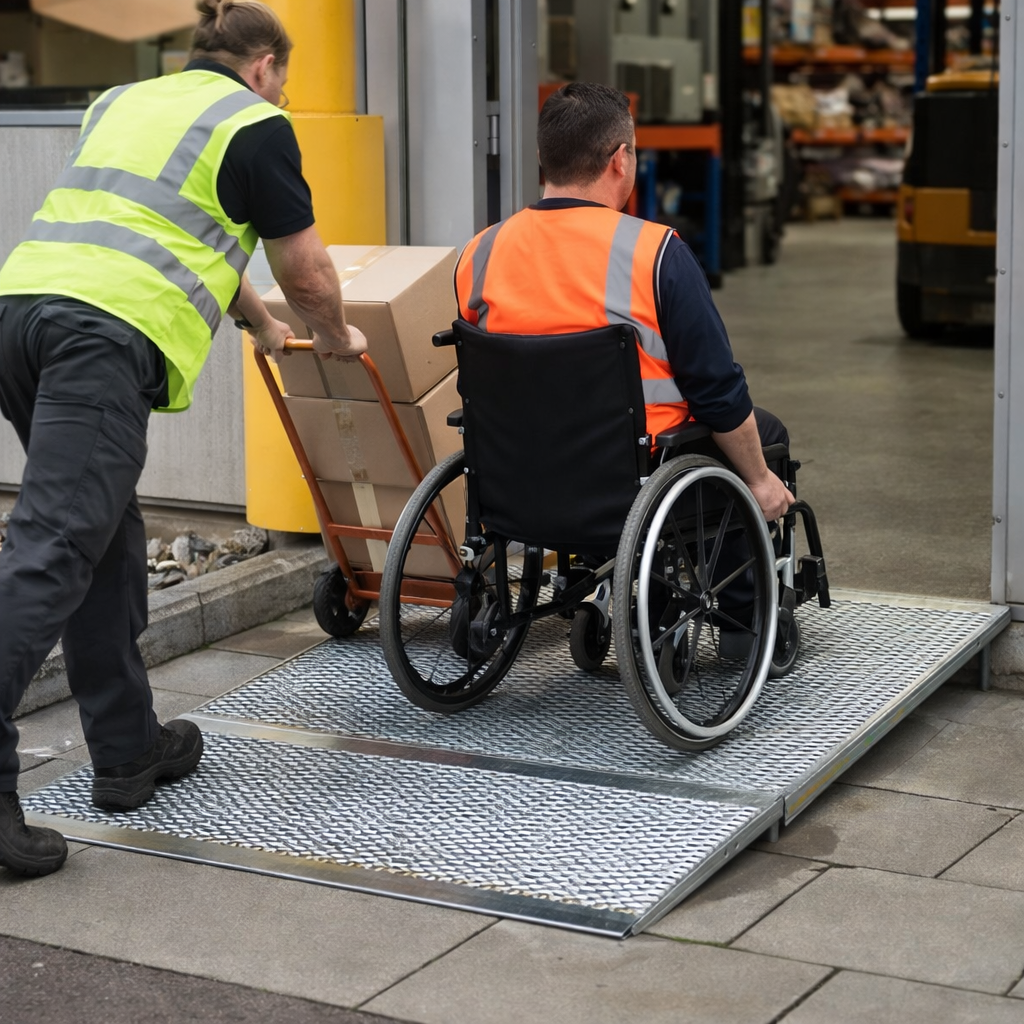 Mini Ramp – Galvanised Steel – 300kg Capacity – Wheelchair Access