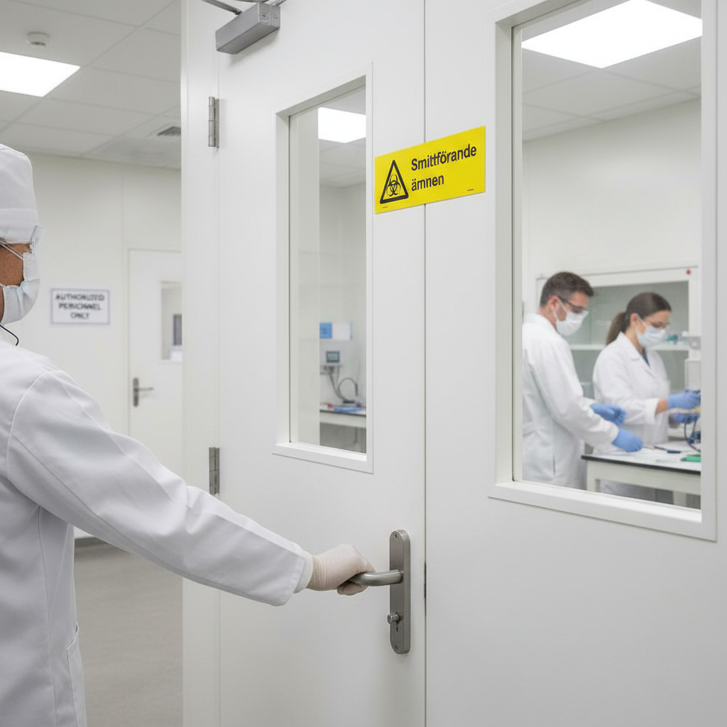 Premium Warning Sign for Infectious Substances - Durable Materials and Easy Installation Options