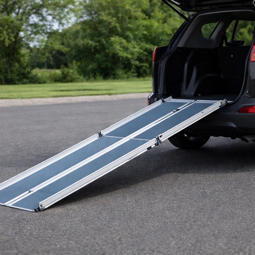 Multi-Fold Wheelchair Ramp – 6ft-9ft – 350kg Capacity – Car Access