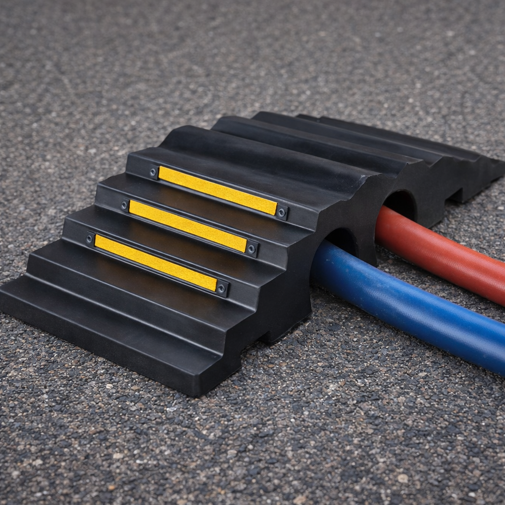 Hose Protectors – 2 Channels 90mm x 105mm – Industrial Grade – Cable Management