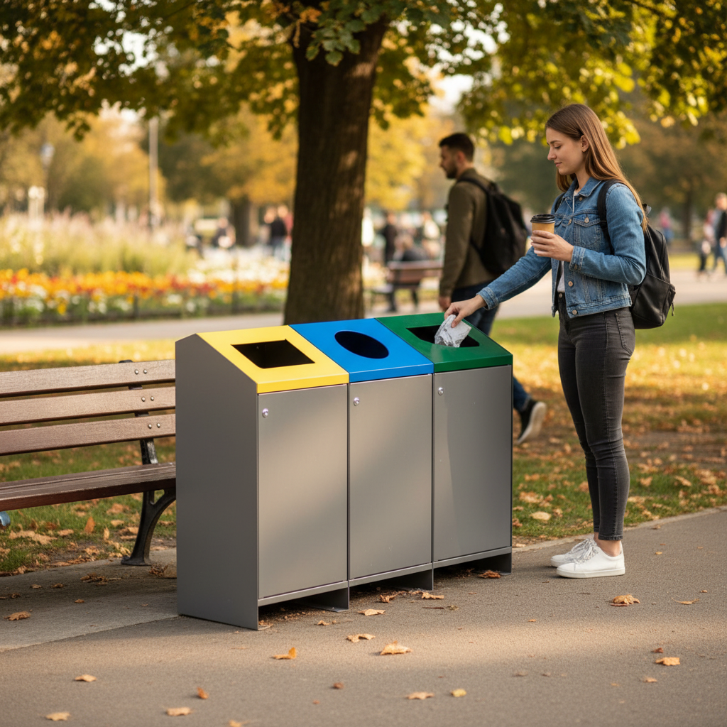 Premium Replacement Unit for Selective Sort Recycling Bin Kit - 100L Capacity with Galvanized Steel Structure | Barriers Co