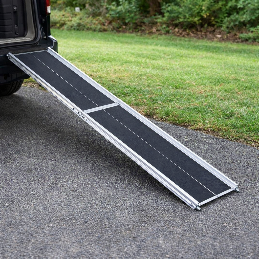 Multi-Fold Dog Ramp – 4ft-8ft – Folding, 275kg Capacity – Pet Access