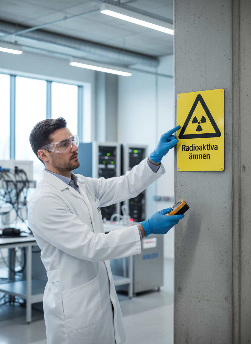 Premium Warning Sign for Radiation - Durable Self-Adhesive, Magnet, Plastic, and Aluminum Options with High-Visibility Print