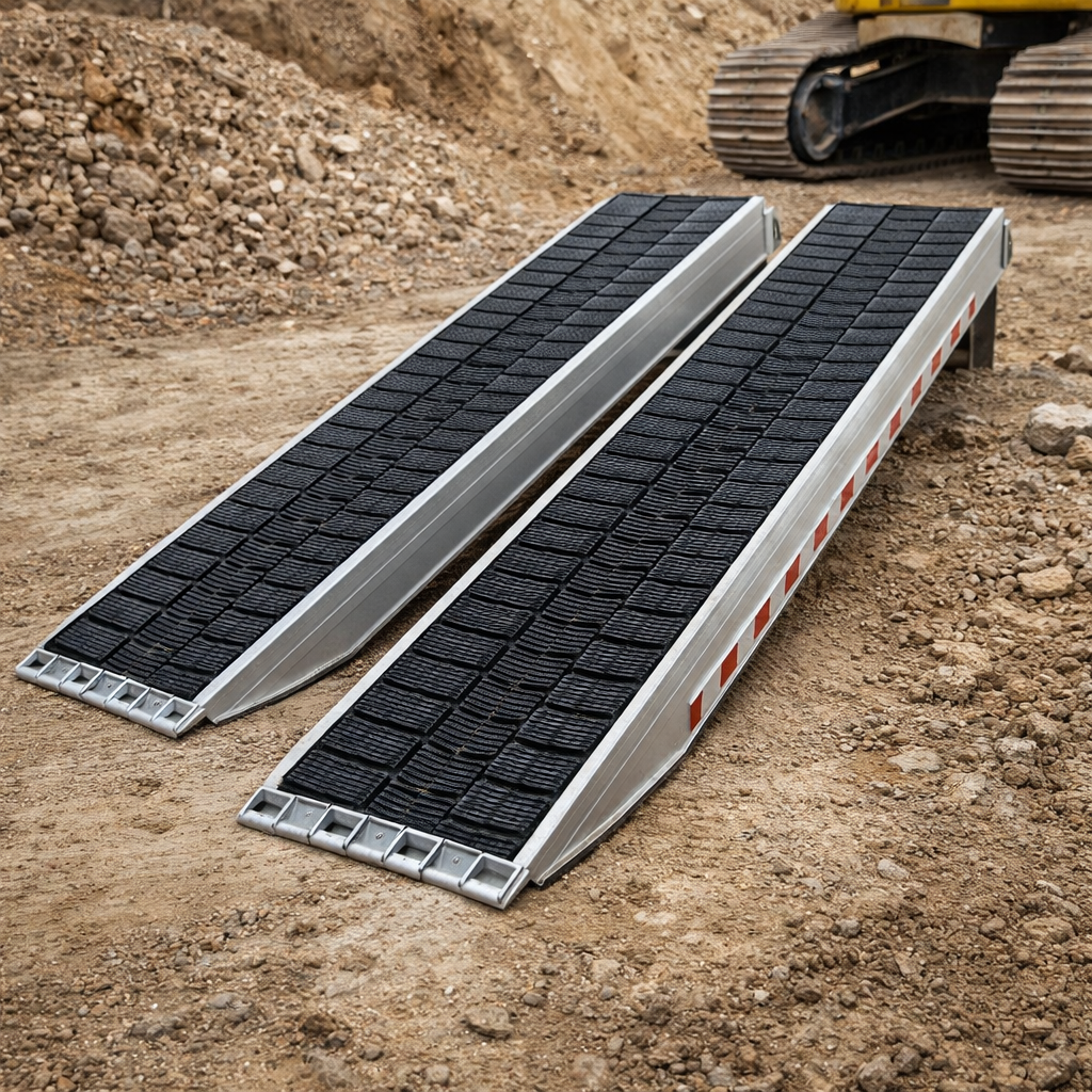 Industrial Grade Ramps for Steel Tracks – 2500mm x 480mm – 17,500kg Capacity – Commercial Use