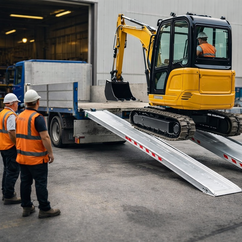 Aluminium Loading Ramps – 3000x580mm – 16000kg Capacity – Industrial Use