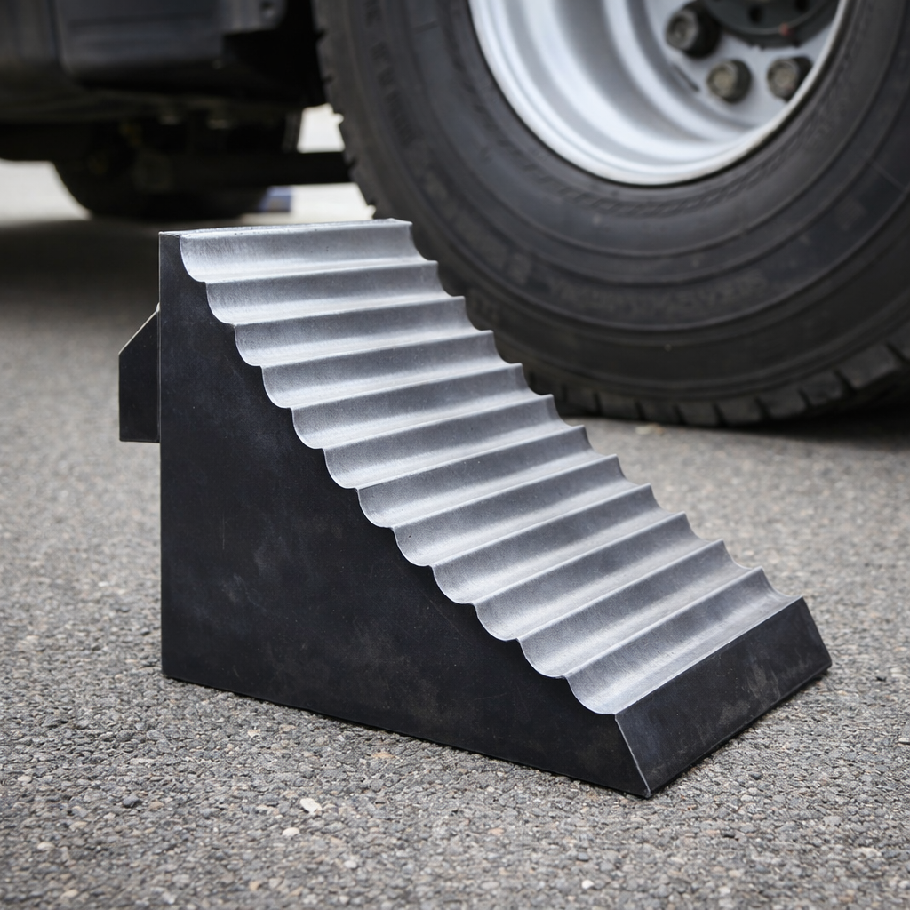 Heavy Duty Wheel Chock – 32 x 30 x 26cm – Synthetic Rubber – Vehicle Safety
