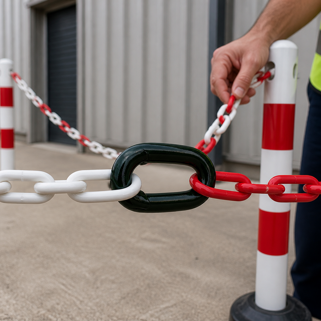 Closed Connecting Chain Link for Safety Barriers (Pack of 10)