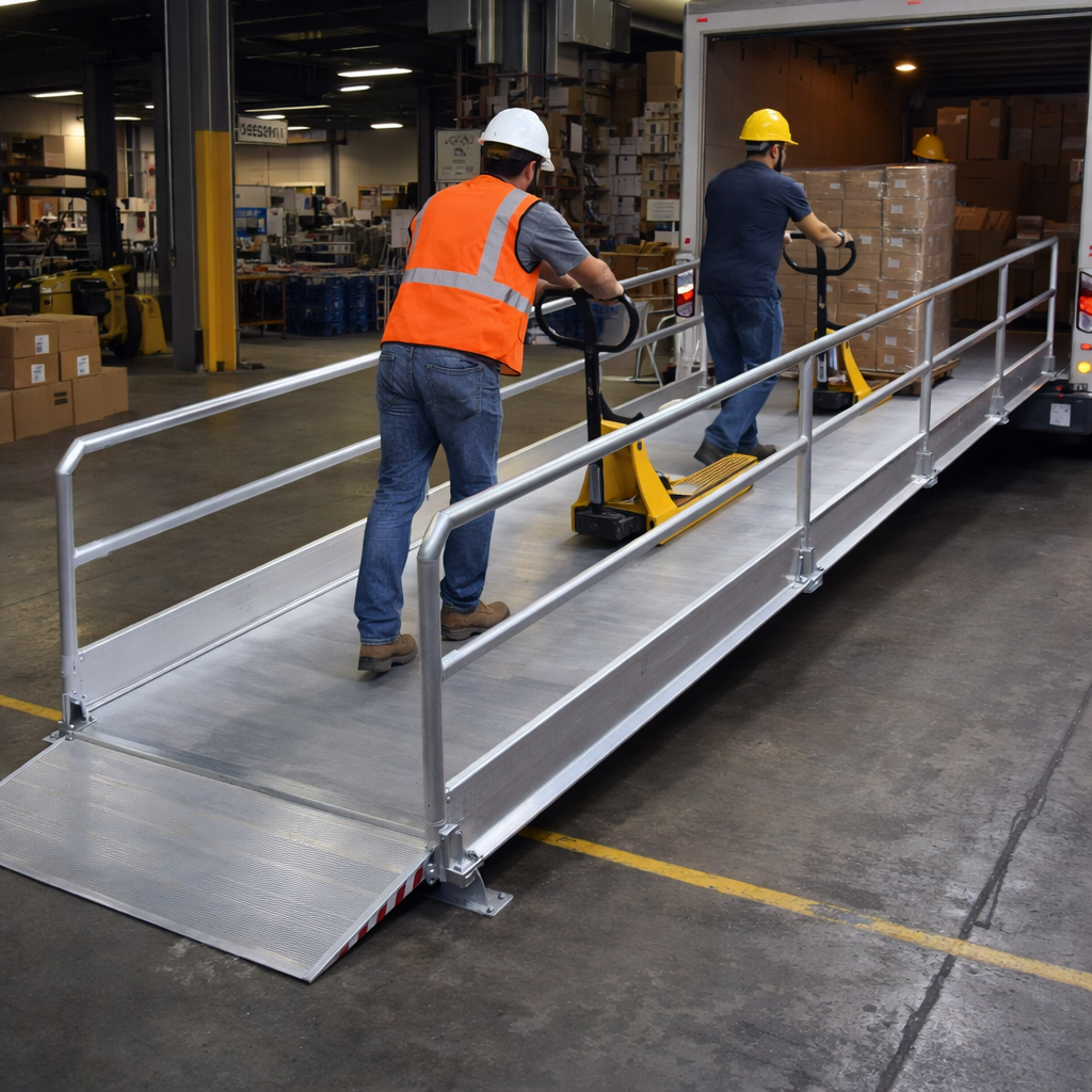 Vehicle Accessible Ramps – 4790mm Long x 1000mm Wide – Slip-Resistant – Commercial Use