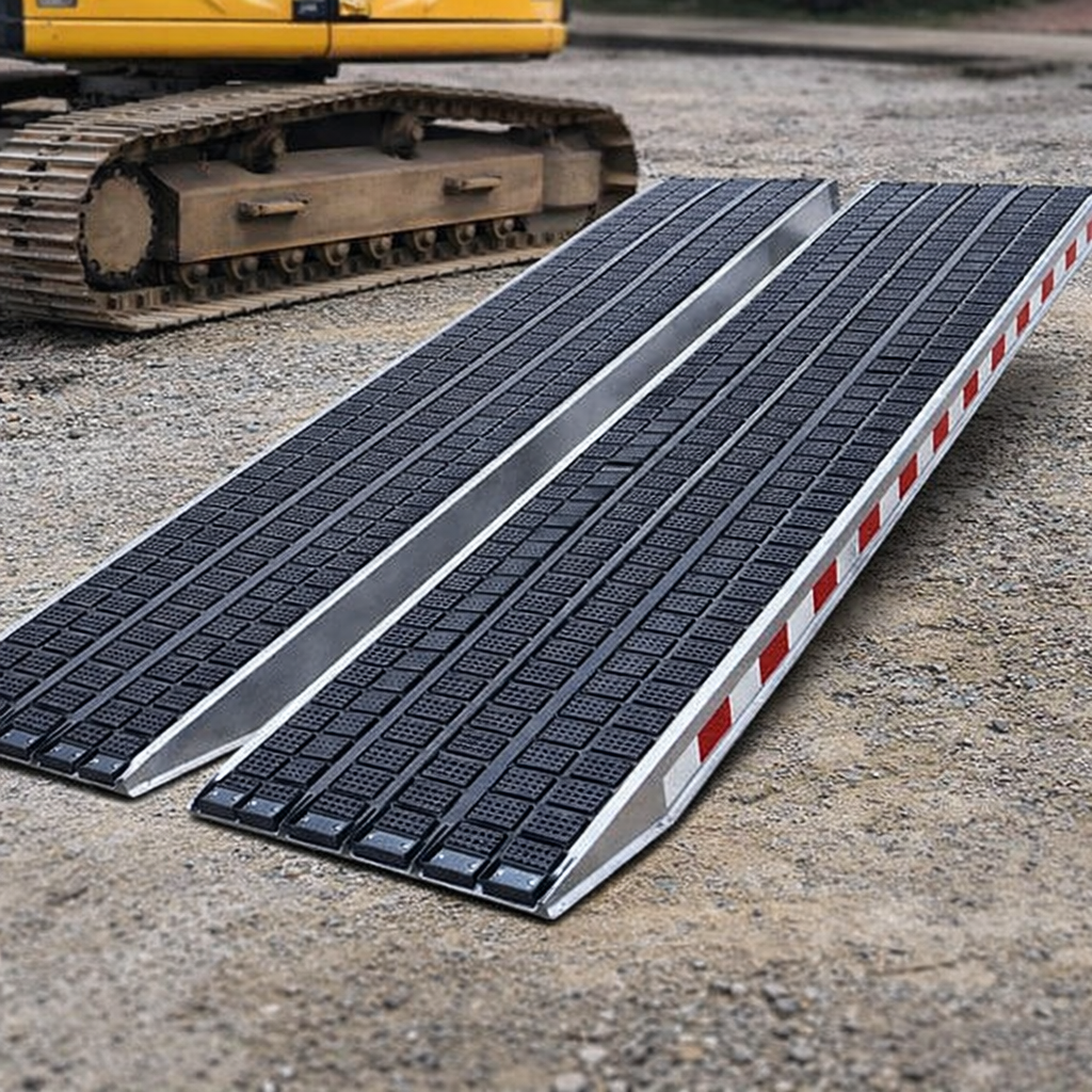 Industrial Heavy Duty Ramps – 4500mm x 720mm – 11489kg Capacity – Steel Tracks