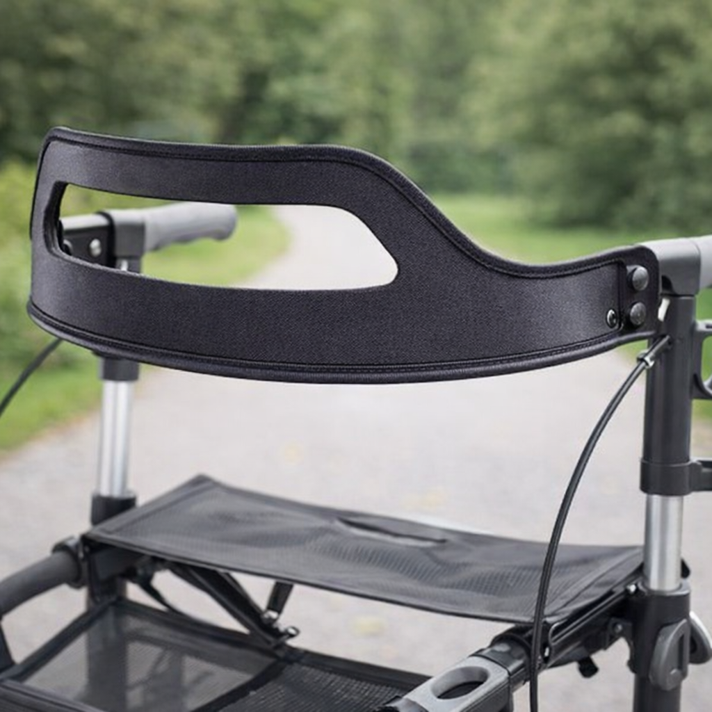 Rollator Backrest – White – Large & Wide – Enhanced Comfort