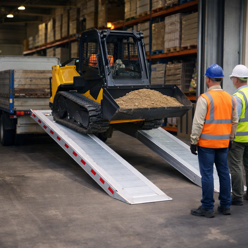 Aluminium Loading Ramps – 4000mm x 580mm – 10620kg Capacity – Industrial Use