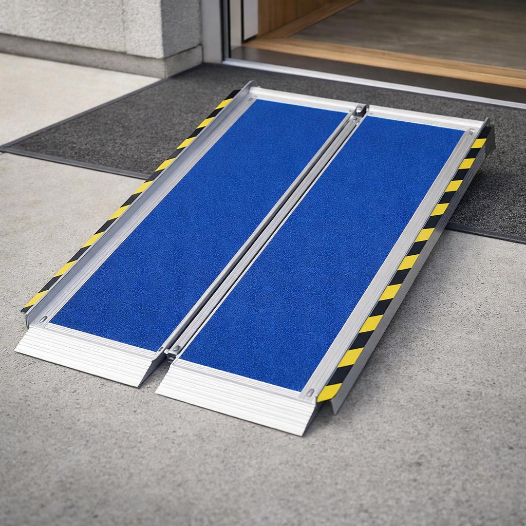 Folding Wheelchair Ramp – 520mm-2000mm – 400kg Capacity – Mobility Aid