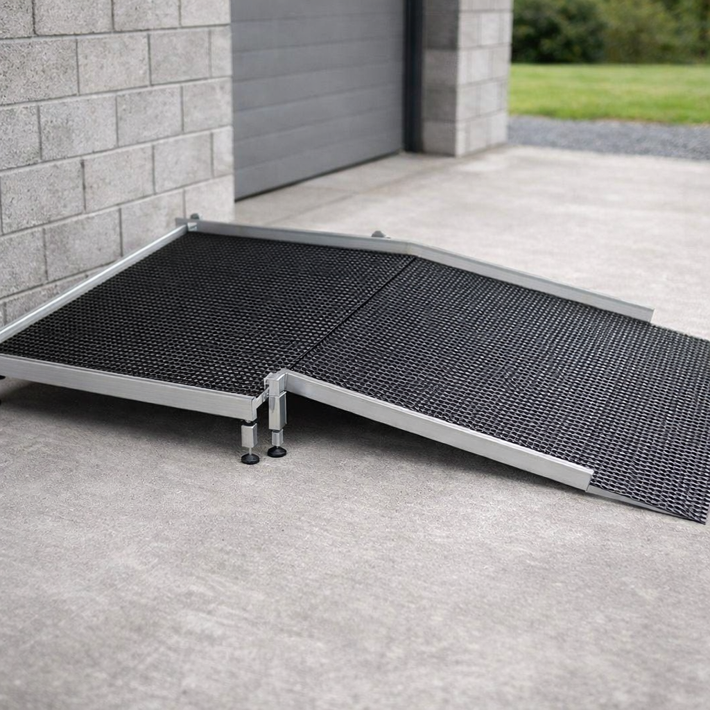 Modular Aluminium Ramp Kit – 1300mm x 1500mm – No Handrails – Mobility Access