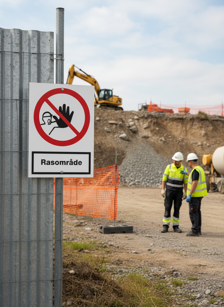 Professional Safety Warning Sign for Landslide Areas - Durable Materials and Multiple Size Options for Enhanced Visibility