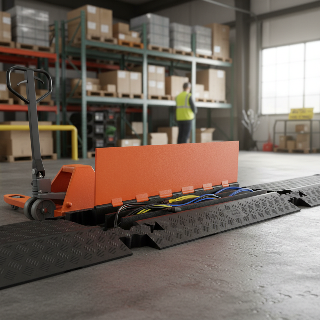 Premium 3 Channel Cable Protector for Heavy Duty Applications - Durable and Reliable