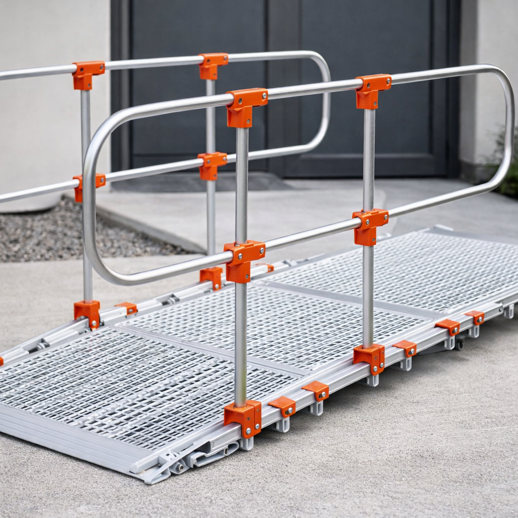 Adjustable Handrails – Aluminium – Modular & Outdoor Use