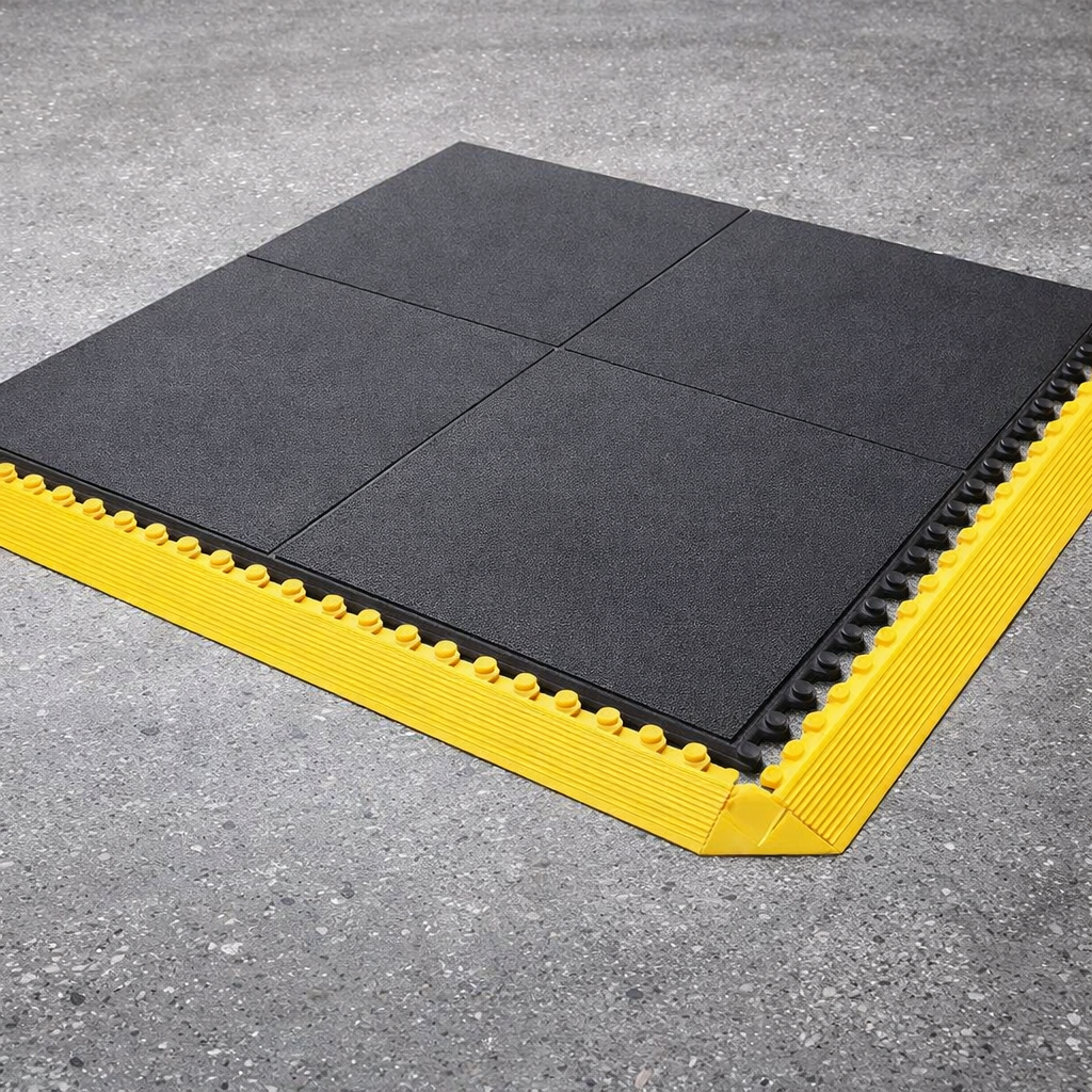 Rubber Interlocking Mat – 91cm x 91cm – Anti-Fatigue – Indoor Use