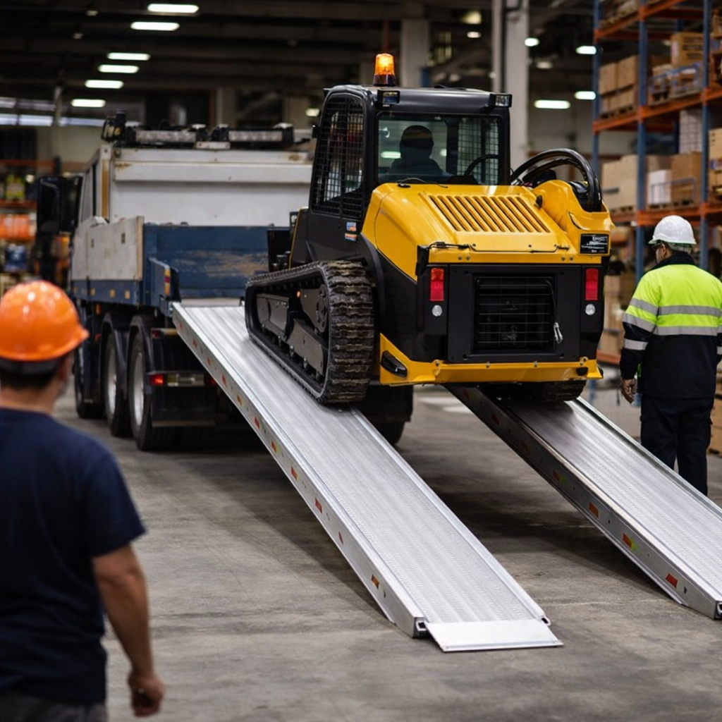 Aluminium Loading Ramps – 3000x550mm – 19000kg Capacity – Industrial Use