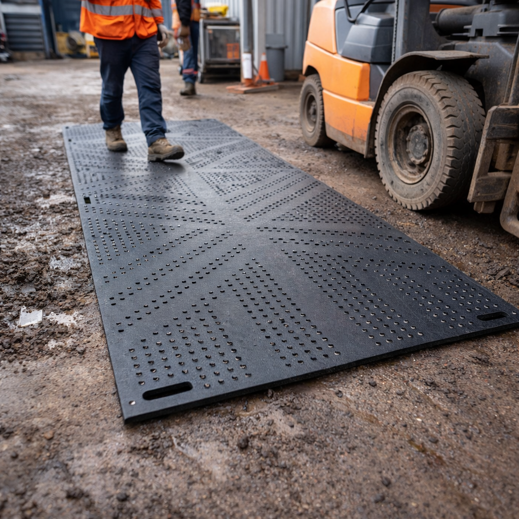 Ground Protection Mat – 120cm x 241cm – 12mm Thick – Heavy Duty