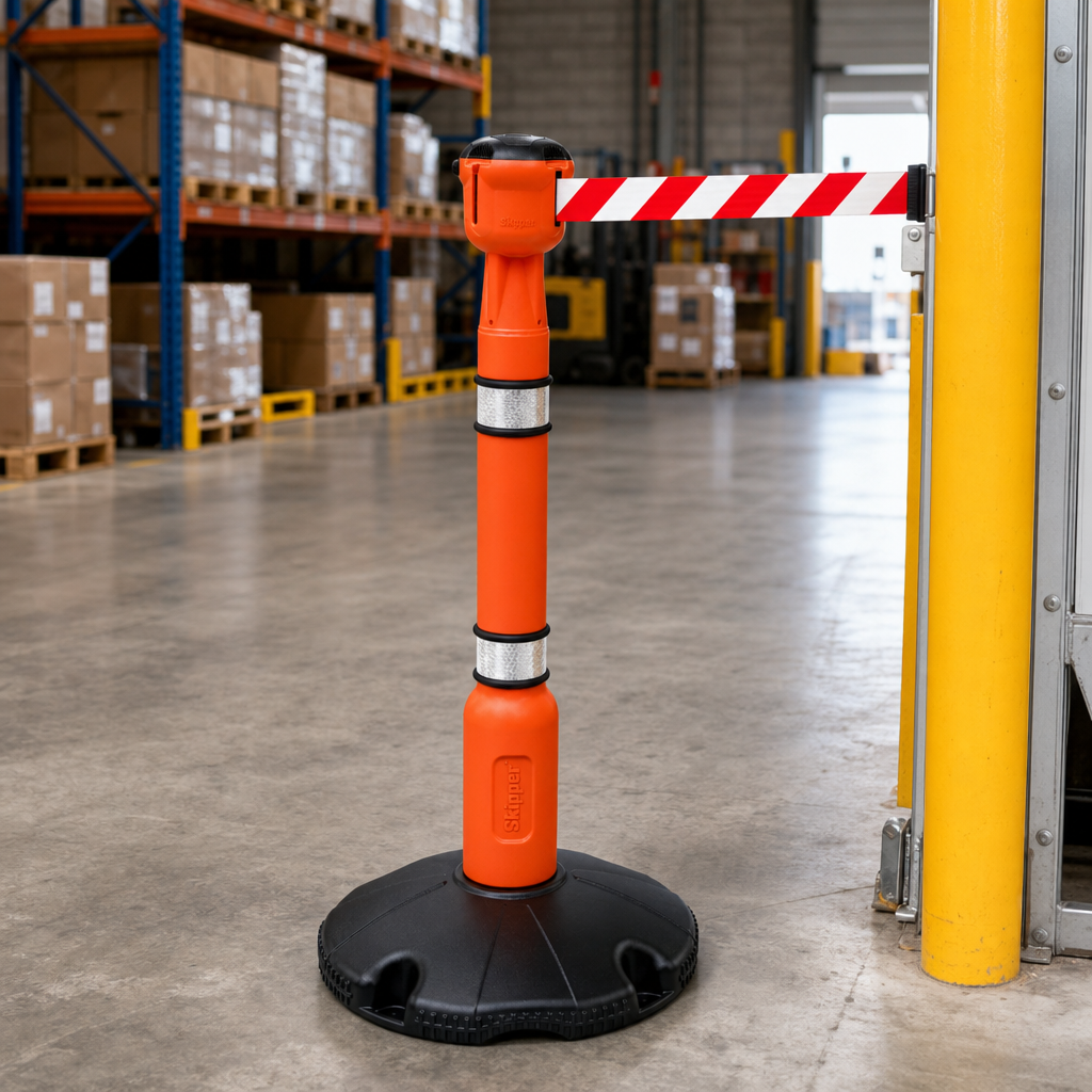 Retractable Belt Barrier Kit with 9m Belt for Indoor & Outdoor Use