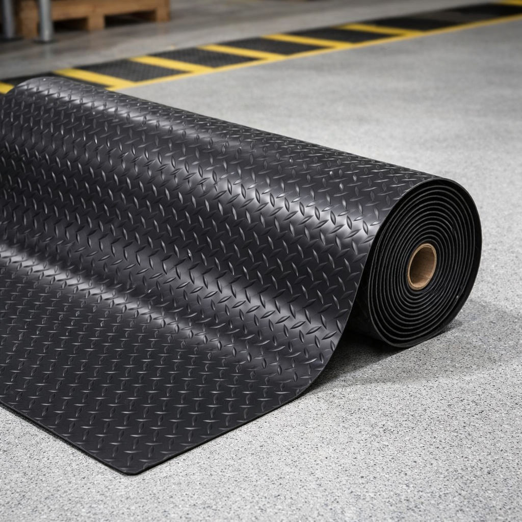 Anti-Fatigue Mat – Black – 14mm Thick – Industrial Use