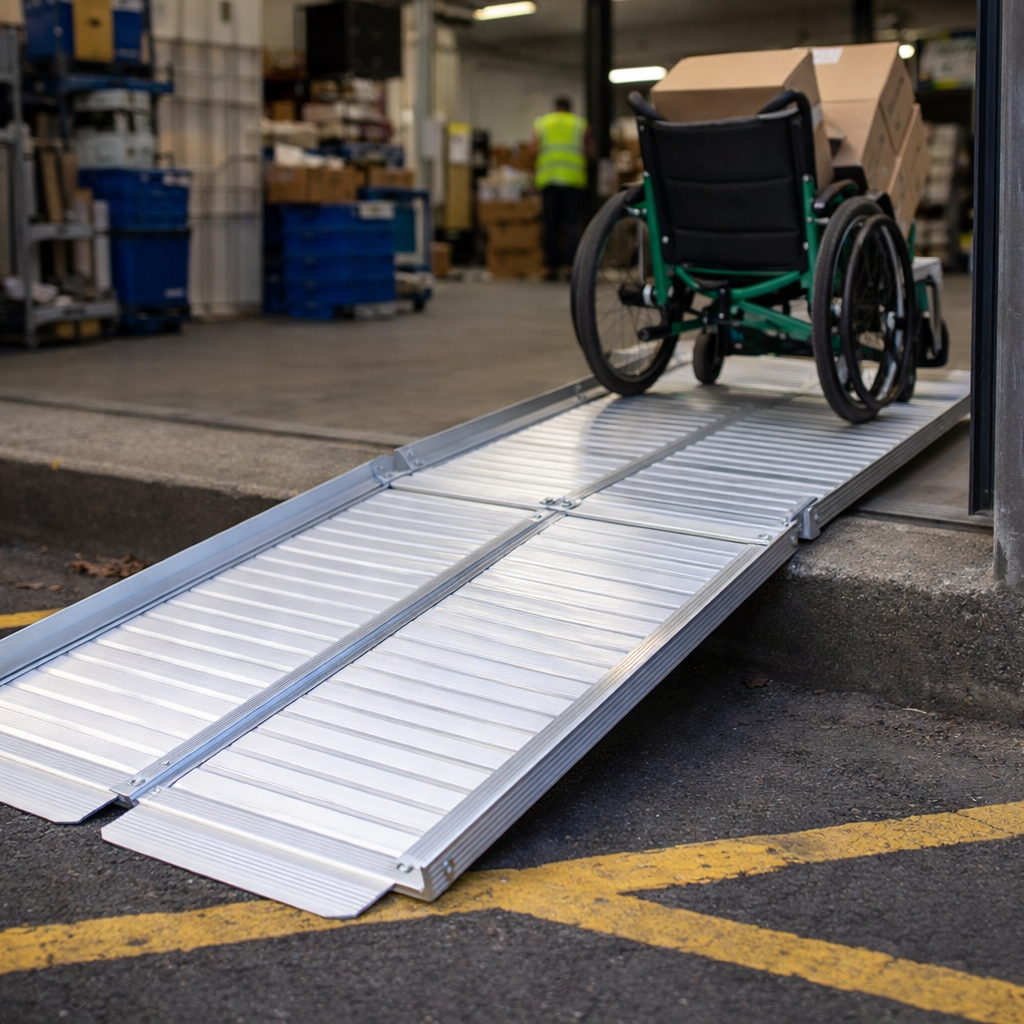 Folding Suitcase Ramp – 8ft – Aluminium – Wheelchair Access
