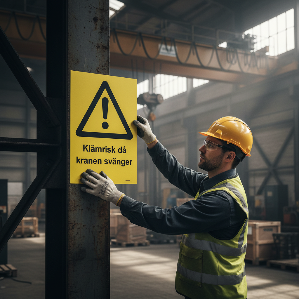 Premium Warning Sign for Pinch Hazard with Multiple Material Options and Sizes for Enhanced Workplace Safety