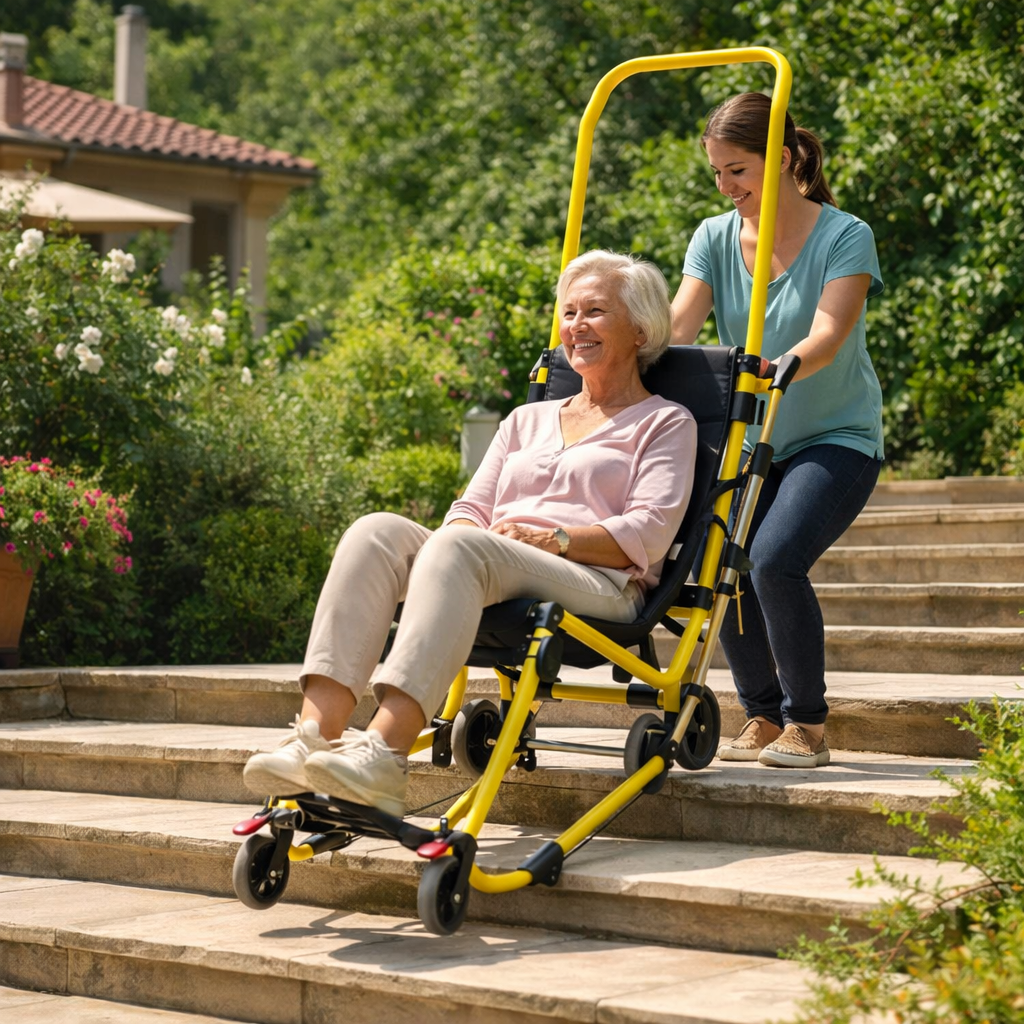 Evacuation Chair – Yellow – 250kg Capacity – Mobility Aid