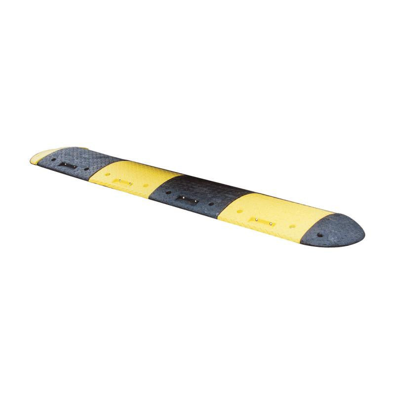50mm High-Visibility Rubber Speed Bump – Traffic Calming Ramp with Fixings | Durable & Reflective | 10mph Control