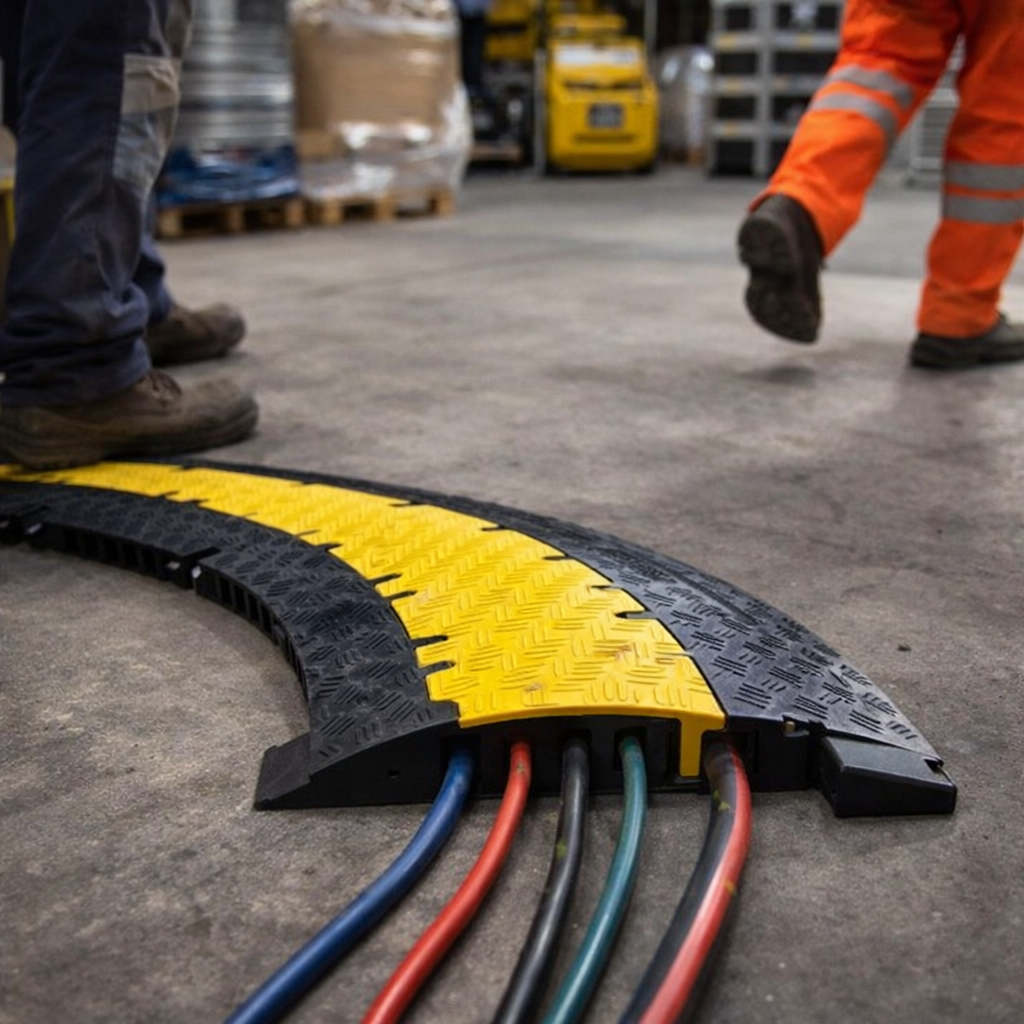 Cable Protector – 45 Degree Curve – 5 Channel – Indoor/Outdoor Use