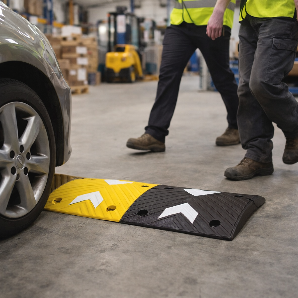 Economy Speed Bump Kit – 1000mm x 400mm x 50mm – High-Visibility – Traffic Control