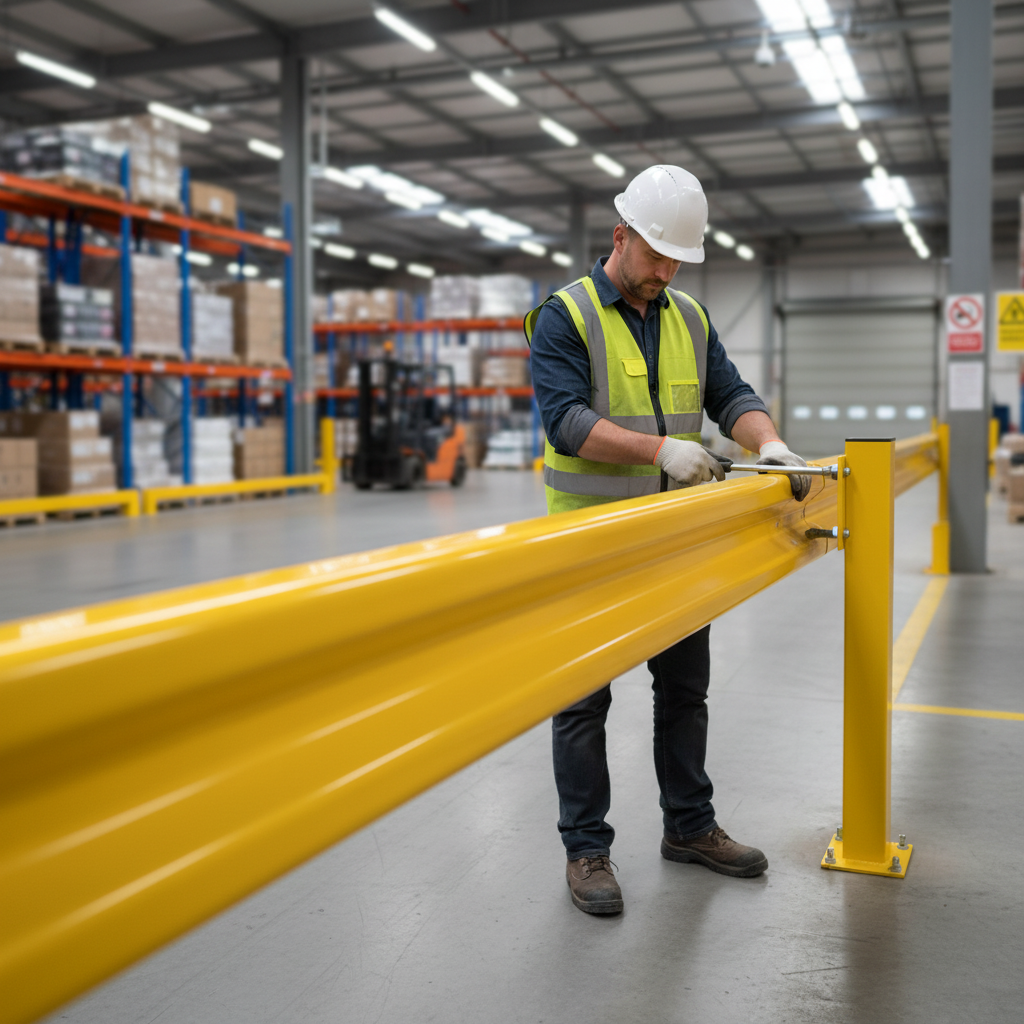 Premium 3.2m Yellow Barrier Beam - Galvanised Steel with Rust Resistance for Impact Protection | Barriers Co