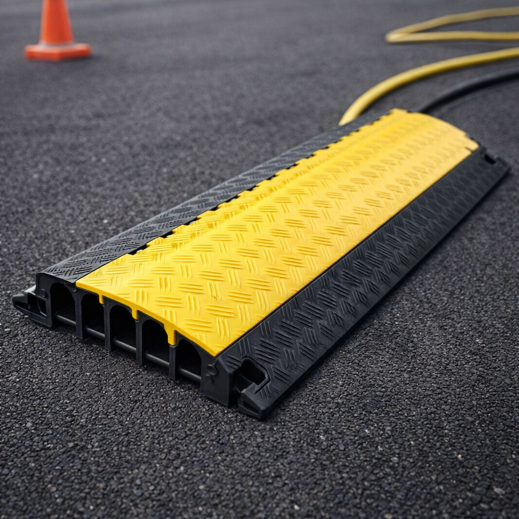 Cable Protector – Yellow – 6 Channels 2,000kg Capacity – Wheelchair Compatible