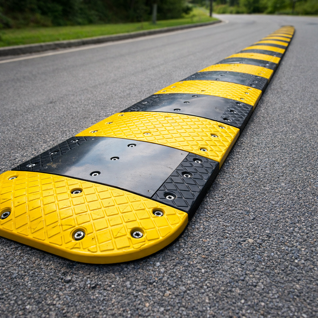Heavy Duty Speed Bump Middle – Steel Plate – 9500mm x 450mm – Road Safety