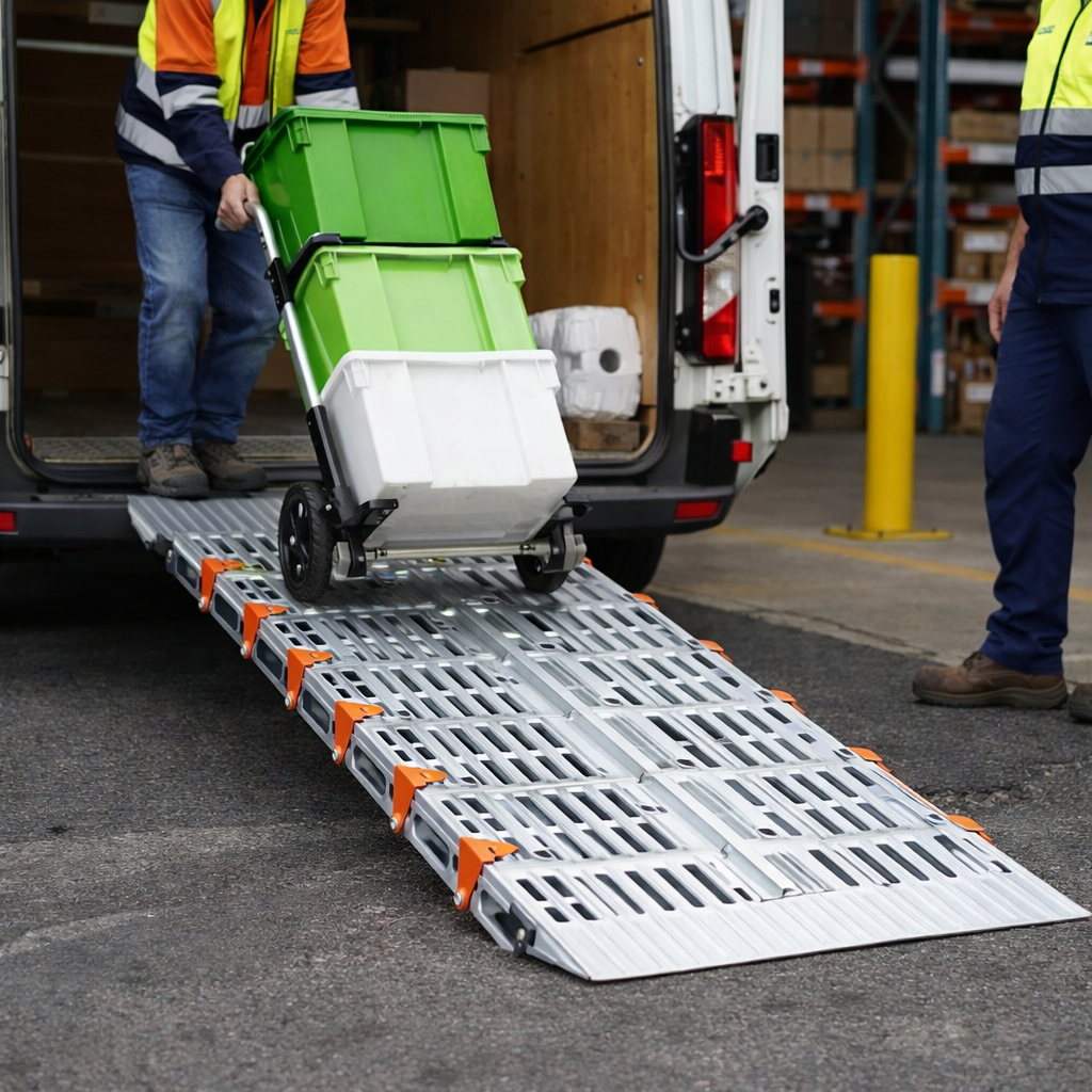 Rollable Loading Ramp – 685mm Wide – Aluminium – Indoor & Outdoor Use