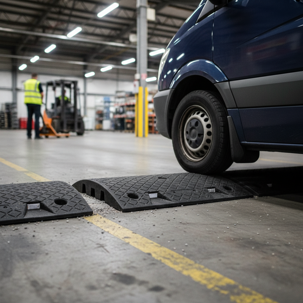 Premium Heavy Duty Speed Bump Centre Section 50mm for Traffic Management and Safety