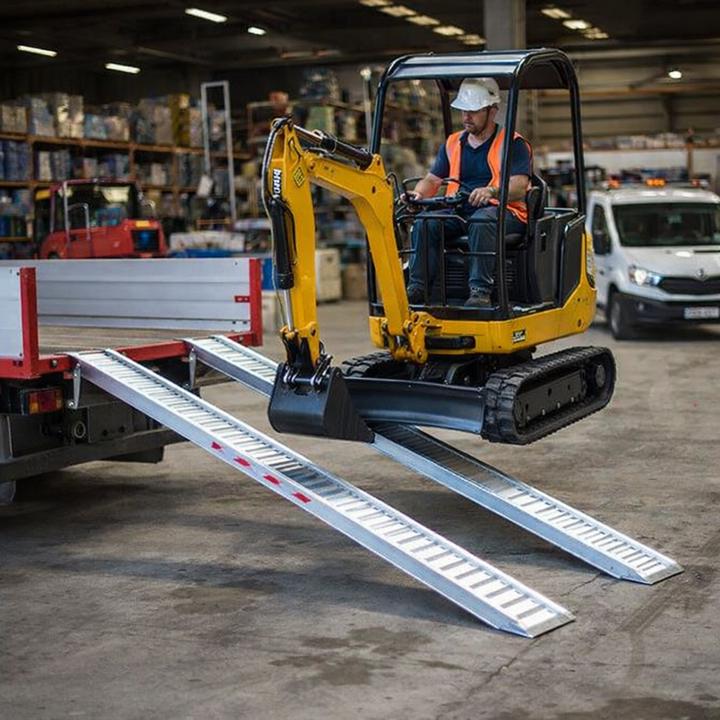Aluminium Loading Ramps – 5000x360mm – 1070kg Capacity – Vehicle & Plant Use