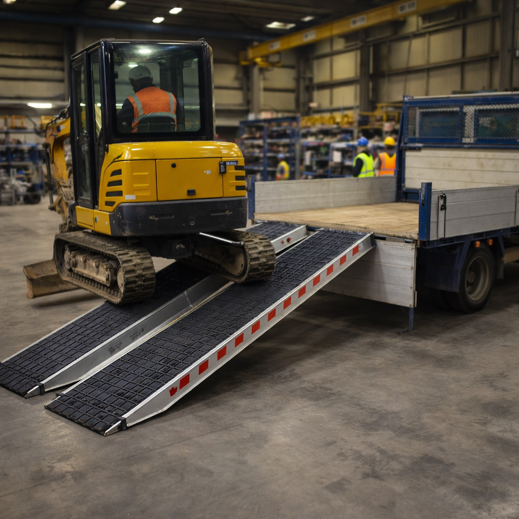 Heavy Duty Vehicle Ramps – 5500mm x 720mm – 8207kg Capacity – Industrial Use