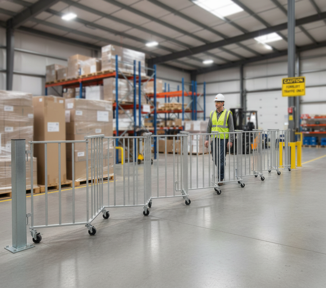 Premium Extendable Aluminium Safety Barrier for Crowd Control - Quick Deployment and Easy Storage
