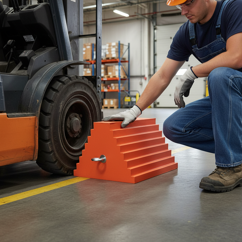 Premium General Purpose Wheel Chock with Pyramid Design for Improved Traction and Heavy Load Capacity