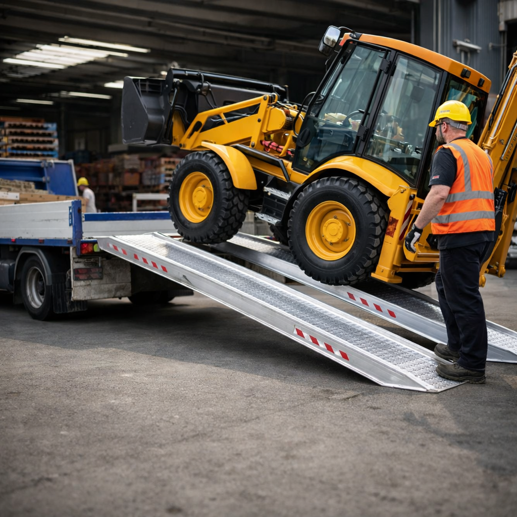 Aluminium Loading Ramps – 4000mm x 460mm – 6320kg Capacity – Industrial Use