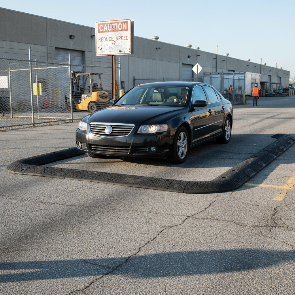 Premium Heavy Duty Speed Bump Shoulder Section 50mm/75mm for Road Safety - High-Quality Professional Grade for Industrial and Commercial Applications