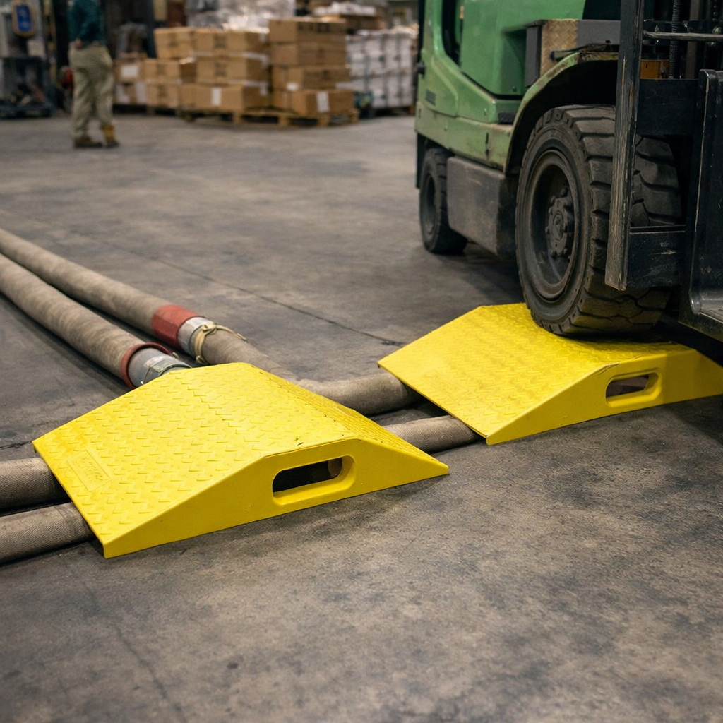 Hose Bridge System – Black – High Load Capacity – Industrial Use