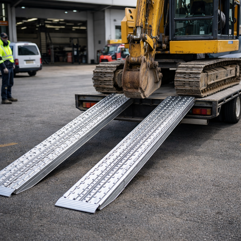 Heavy Duty Loading Ramps – 2500mm x 450mm – 34,000kg Capacity – Industrial Use
