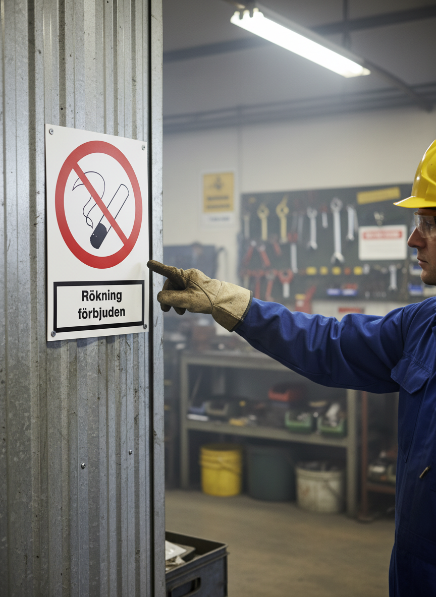 Premium Prohibition Sign - No Smoking, Available in Multiple Materials and Sizes for Clear Workplace Safety