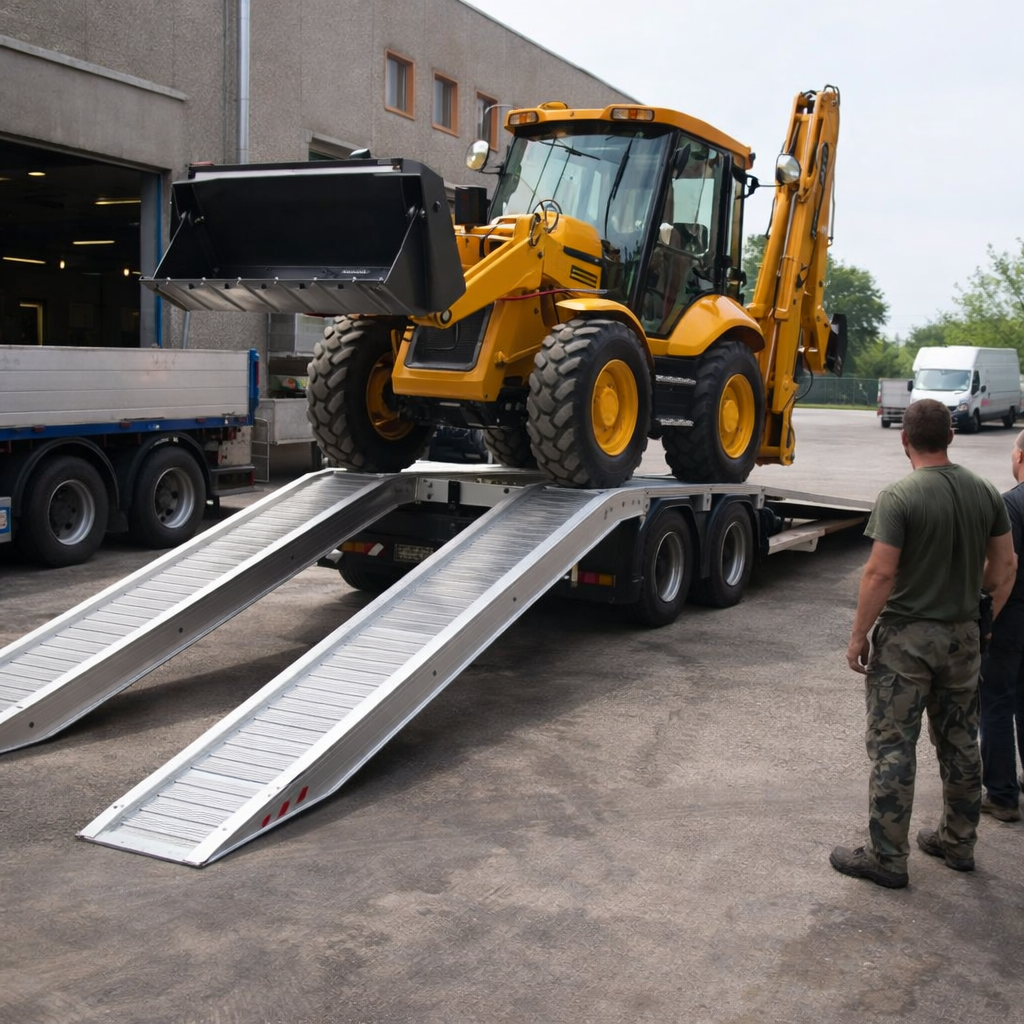 Aluminium Loading Ramps – 3000mm x 460mm – 8500kg Capacity – Plant & Digger Use